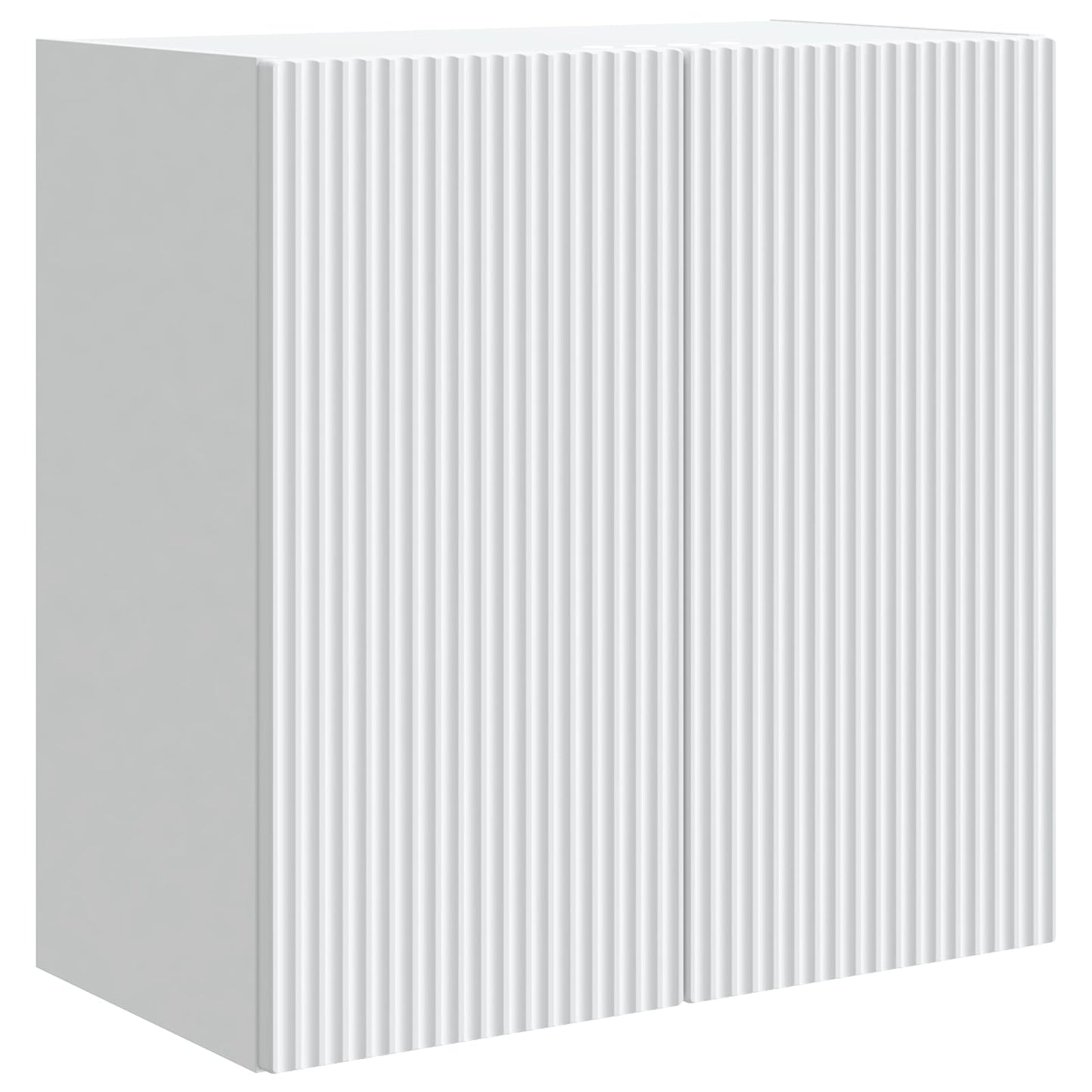 Wandkast Wit 59 x 31 x 60 cm Bewerkt hout