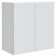 Wandkast 59x31x60 cm bewerkt hout wit muurmontage