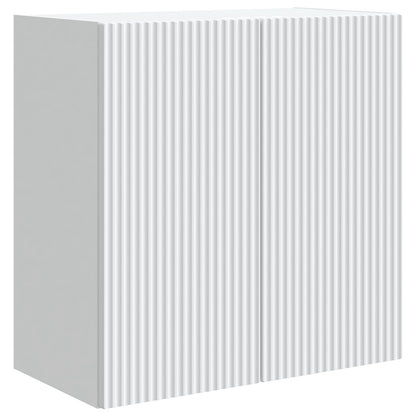 Wandkast Wit 59 x 31 x 60 cm Bewerkt hout