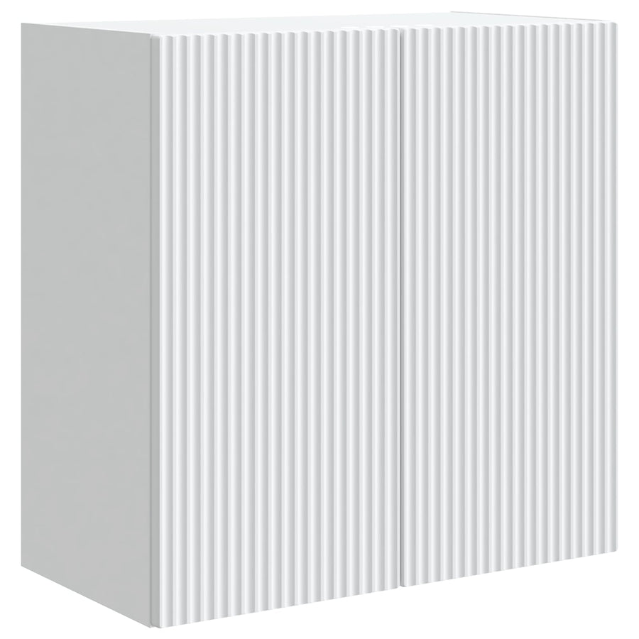 Wandkast Wit 59 x 31 x 60 cm Bewerkt hout