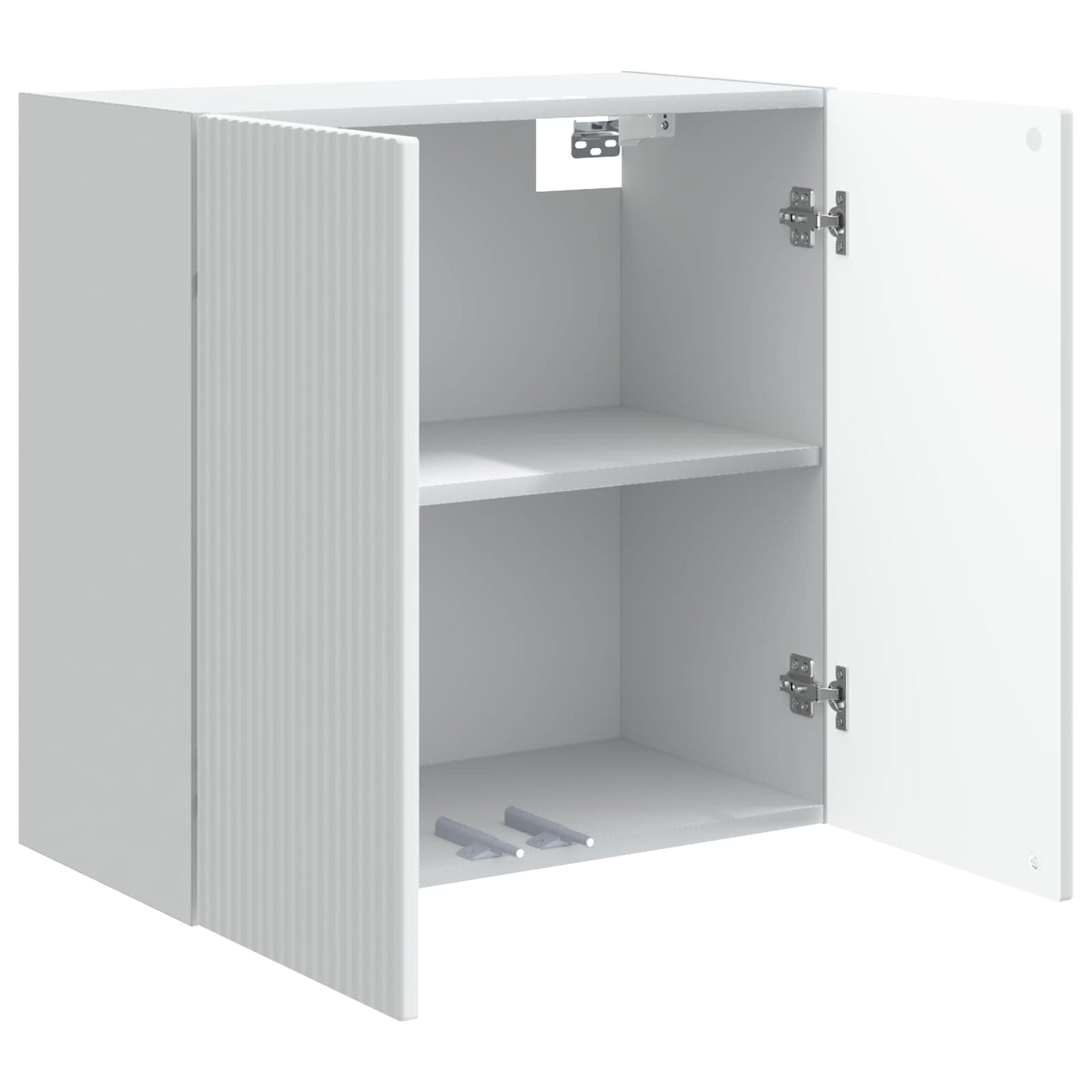 Wandkast Wit 59 x 31 x 60 cm Bewerkt hout