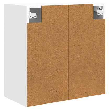 Wandkast Wit 59 x 31 x 60 cm Bewerkt hout