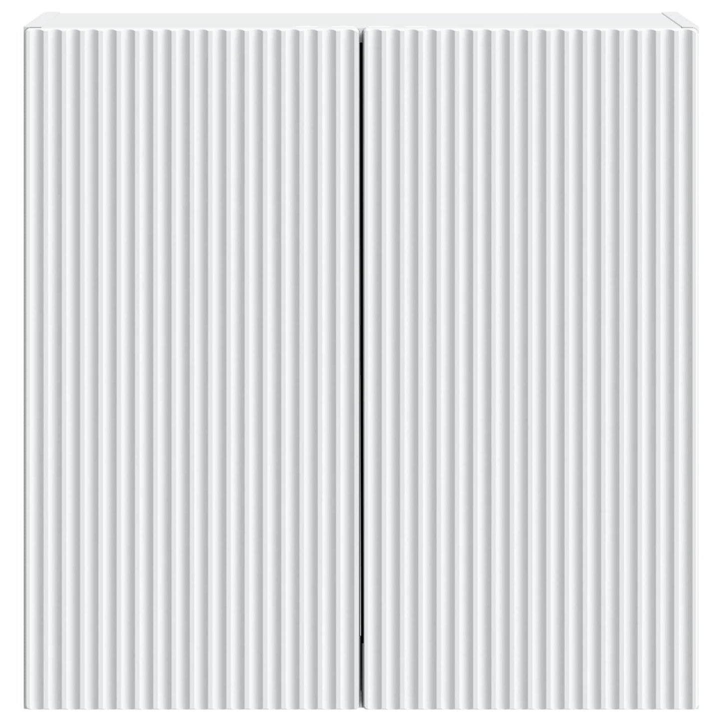 Wandkast Wit 59 x 31 x 60 cm Bewerkt hout