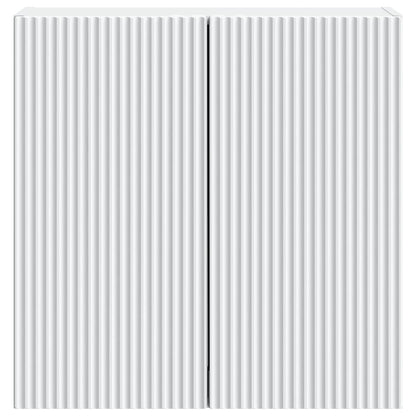 Wandkast Wit 59 x 31 x 60 cm Bewerkt hout