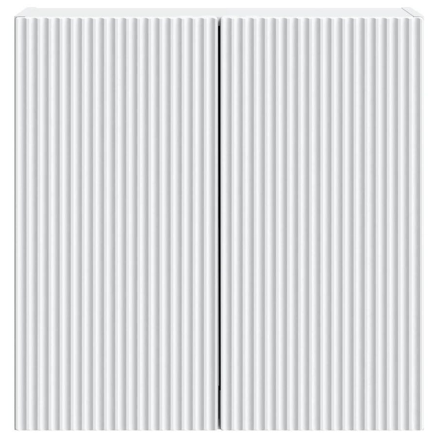 Wandkast Wit 59 x 31 x 60 cm Bewerkt hout