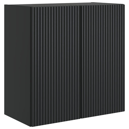 Wandkast Zwart 59 x 31 x 60 cm Bewerkt hout