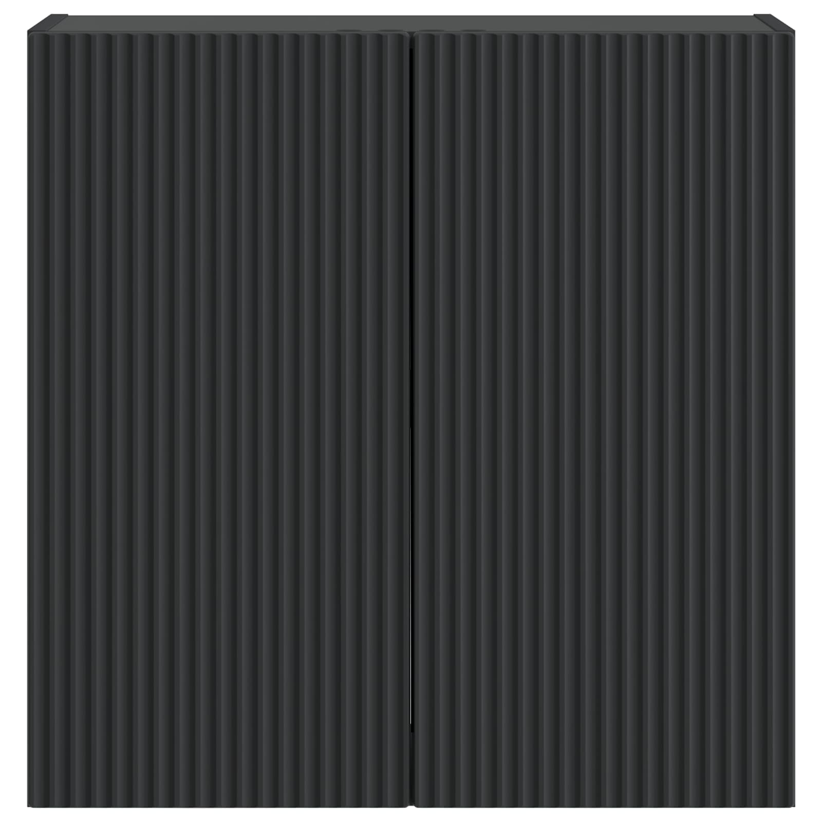 Wandkast Zwart 59 x 31 x 60 cm Bewerkt hout