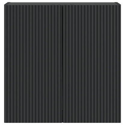Wandkast Zwart 59 x 31 x 60 cm Bewerkt hout