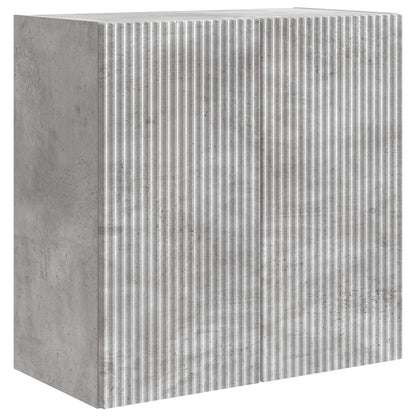 Wandkast Betongrijs 59 x 31 x 60 cm Bewerkt hout