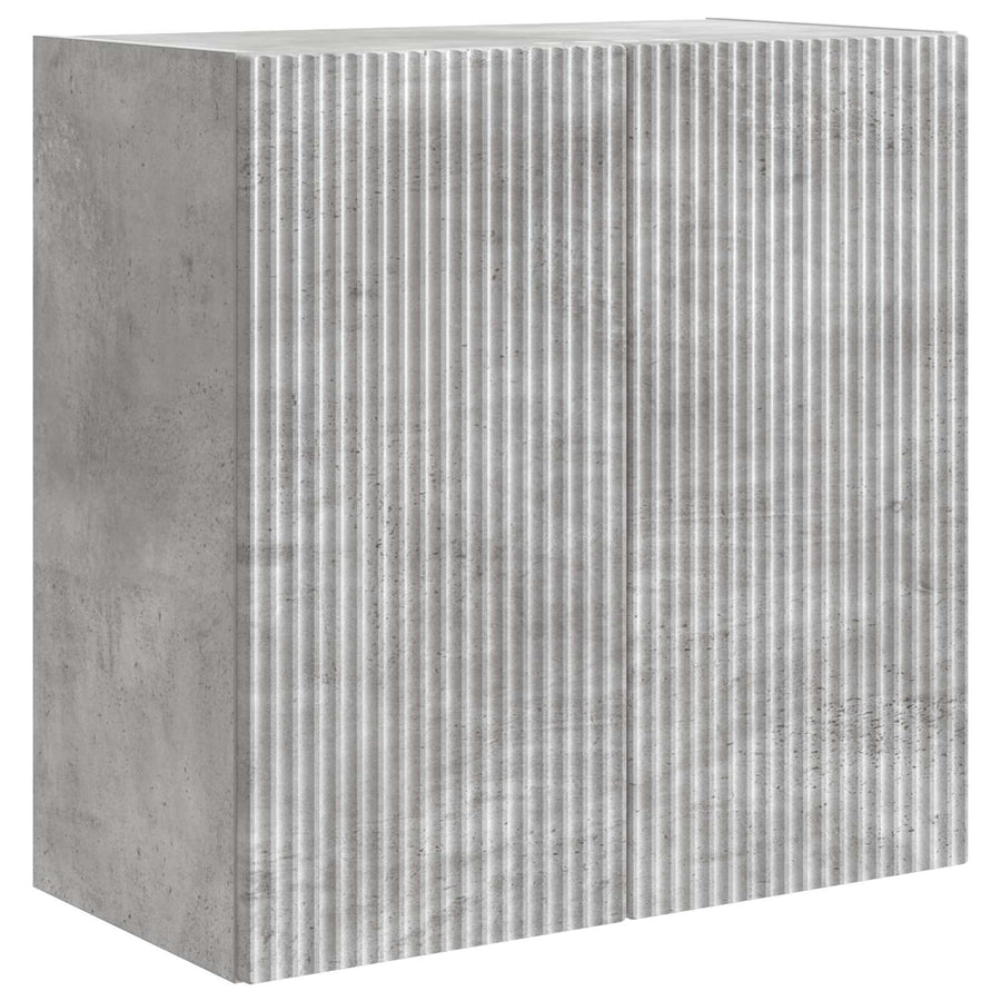 Wandkast Betongrijs 59 x 31 x 60 cm Bewerkt hout