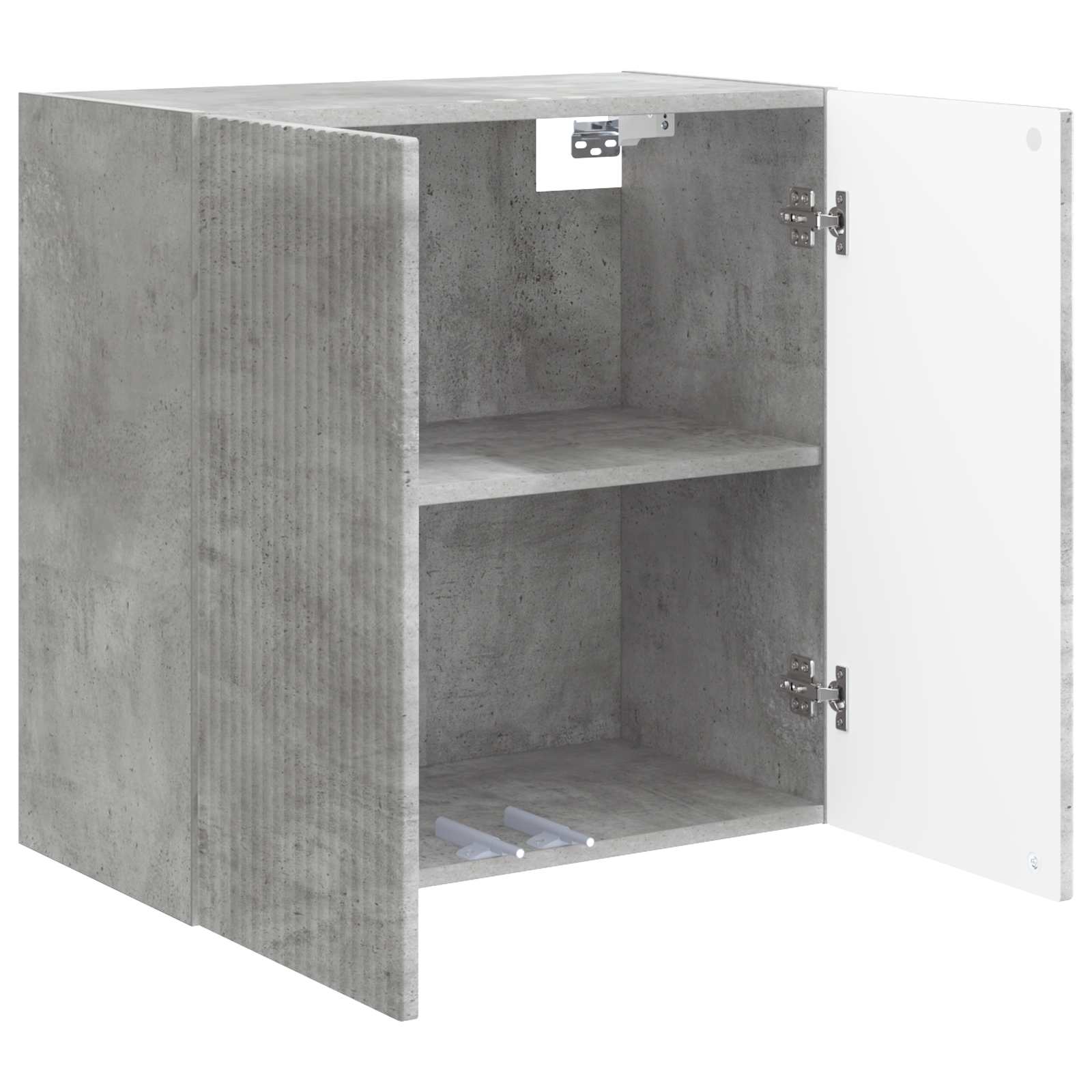 Wandkast Betongrijs 59 x 31 x 60 cm Bewerkt hout