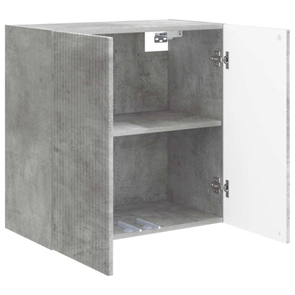 Wandkast Betongrijs 59 x 31 x 60 cm Bewerkt hout