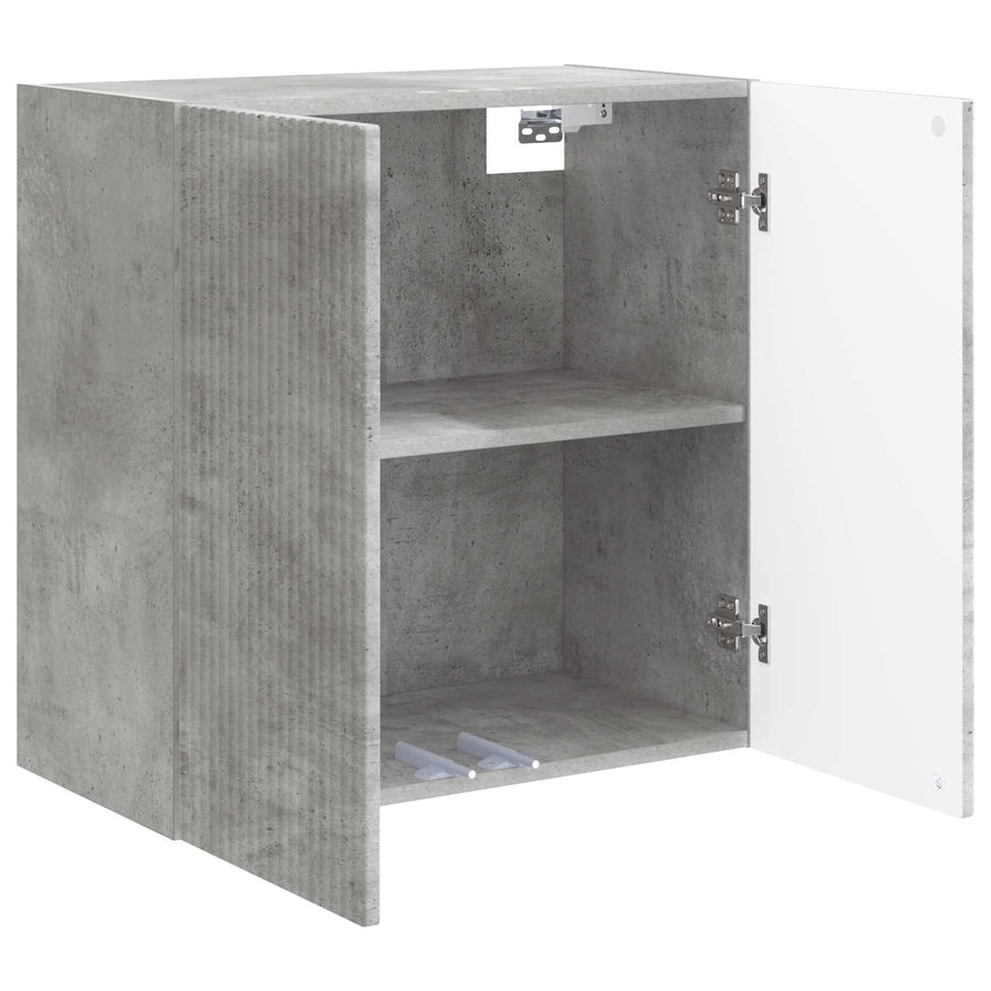 Wandkast Betongrijs 59 x 31 x 60 cm Bewerkt hout