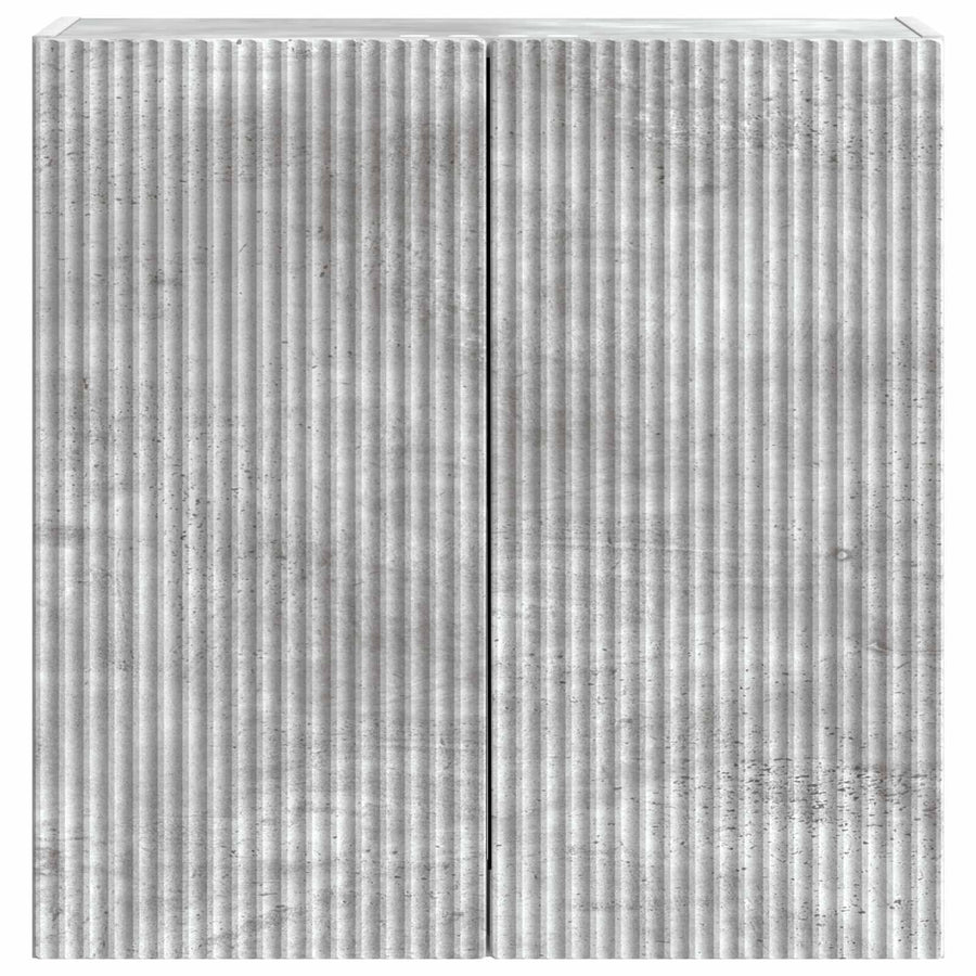 Wandkast Betongrijs 59 x 31 x 60 cm Bewerkt hout