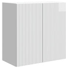 Wandkast 59x31x60 cm bewerkt hout wit