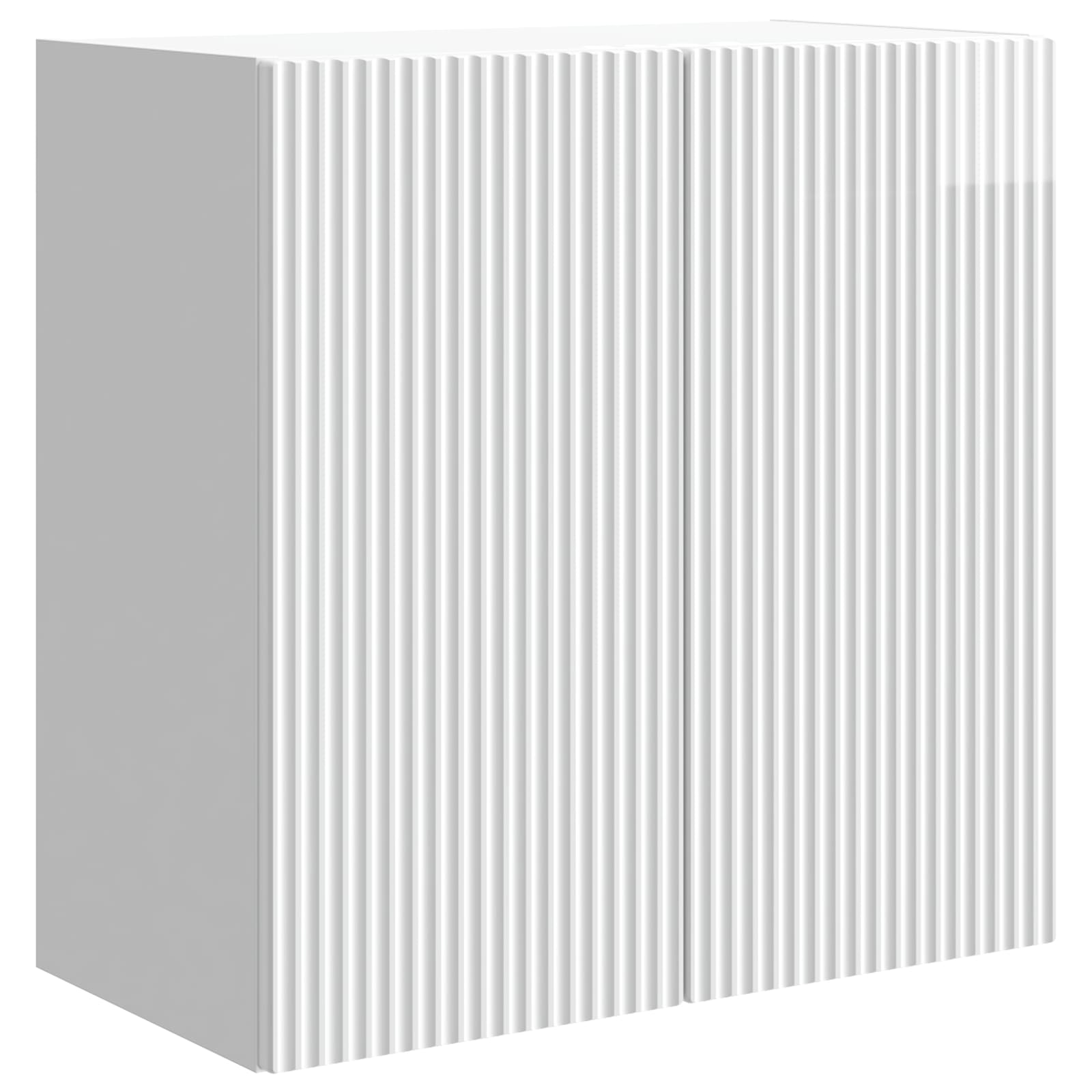 Wandkast Hoogglans Wit 59 x 31 x 60 cm Bewerkt hout