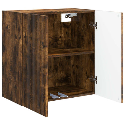 Wandkast Gerookt eiken 59 x 31 x 60 cm Bewerkt hout