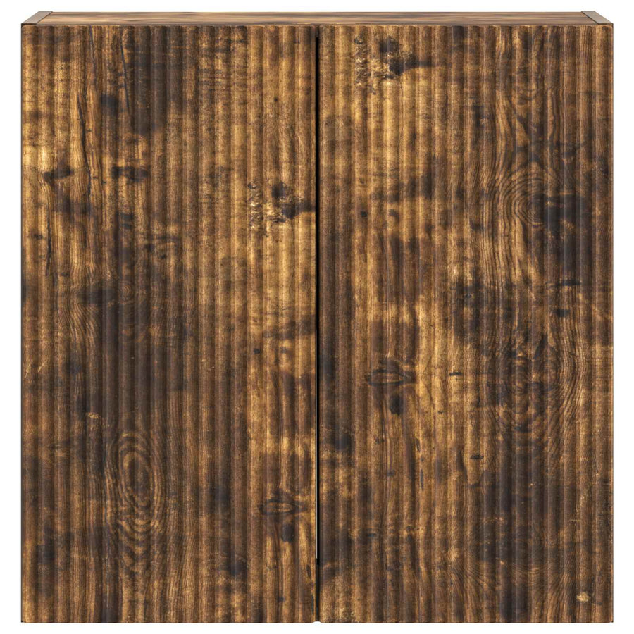 Wandkast Gerookt eiken 59 x 31 x 60 cm Bewerkt hout