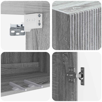 Wandkast Grijs Sonoma 59 x 31 x 60 cm Bewerkt hout