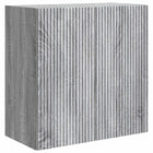 Wandkast 59x31x60 cm grijs bewerkt hout