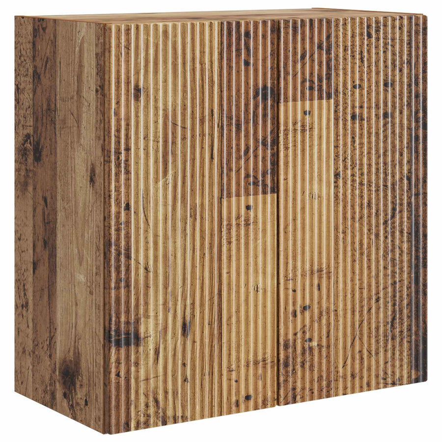 Wandkast Oud hout 59 x 31 x 60 cm Bewerkt hout