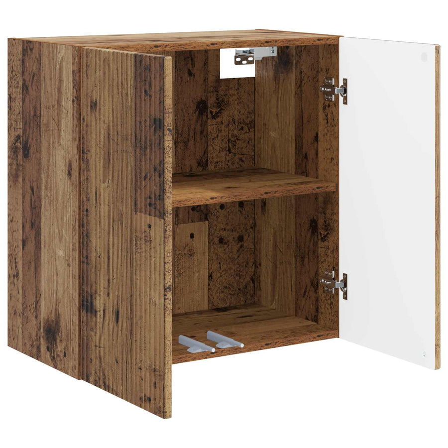 Wandkast Oud hout 59 x 31 x 60 cm Bewerkt hout