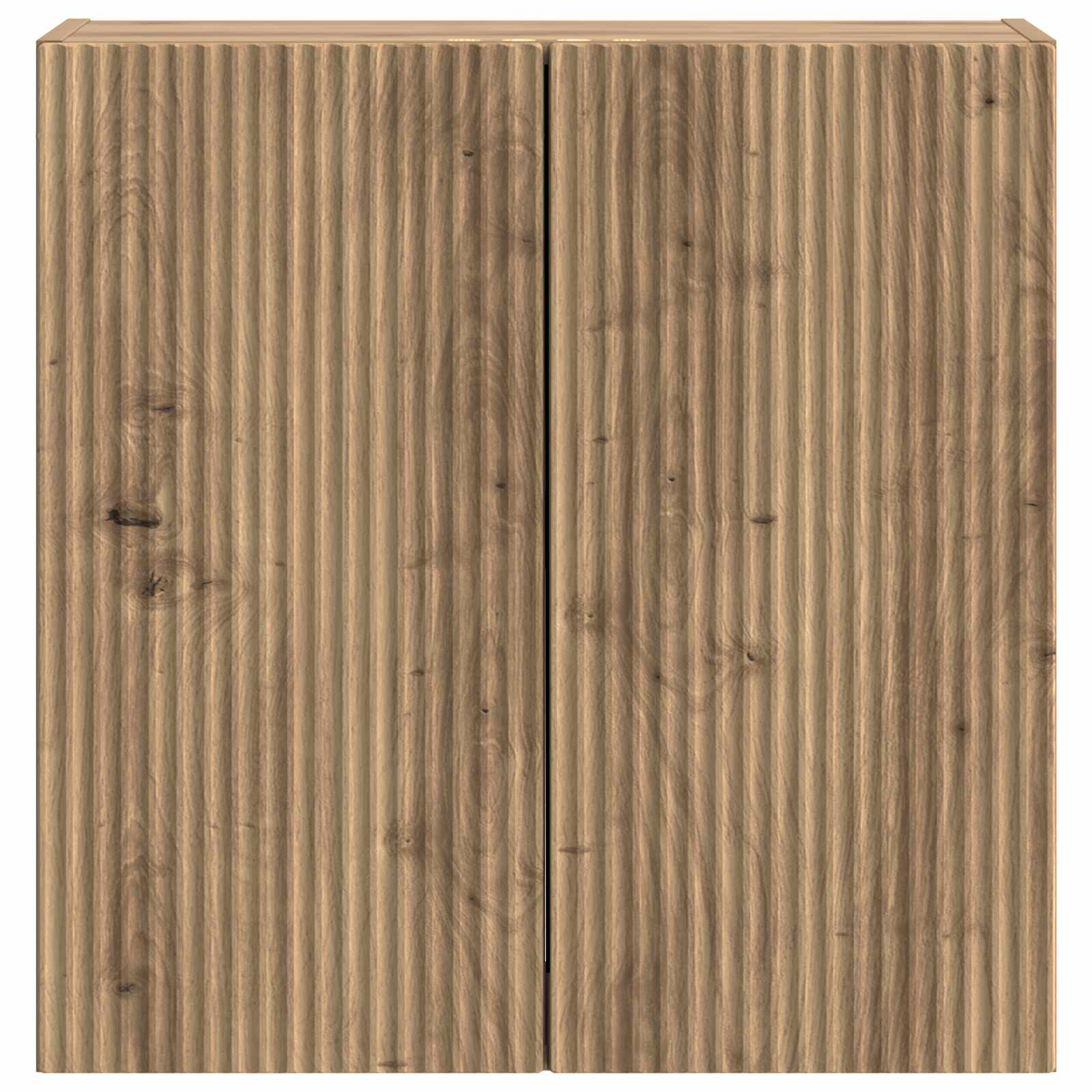 Wandkast Artisanaal eiken 59 x 31 x 60 cm Bewerkt hout