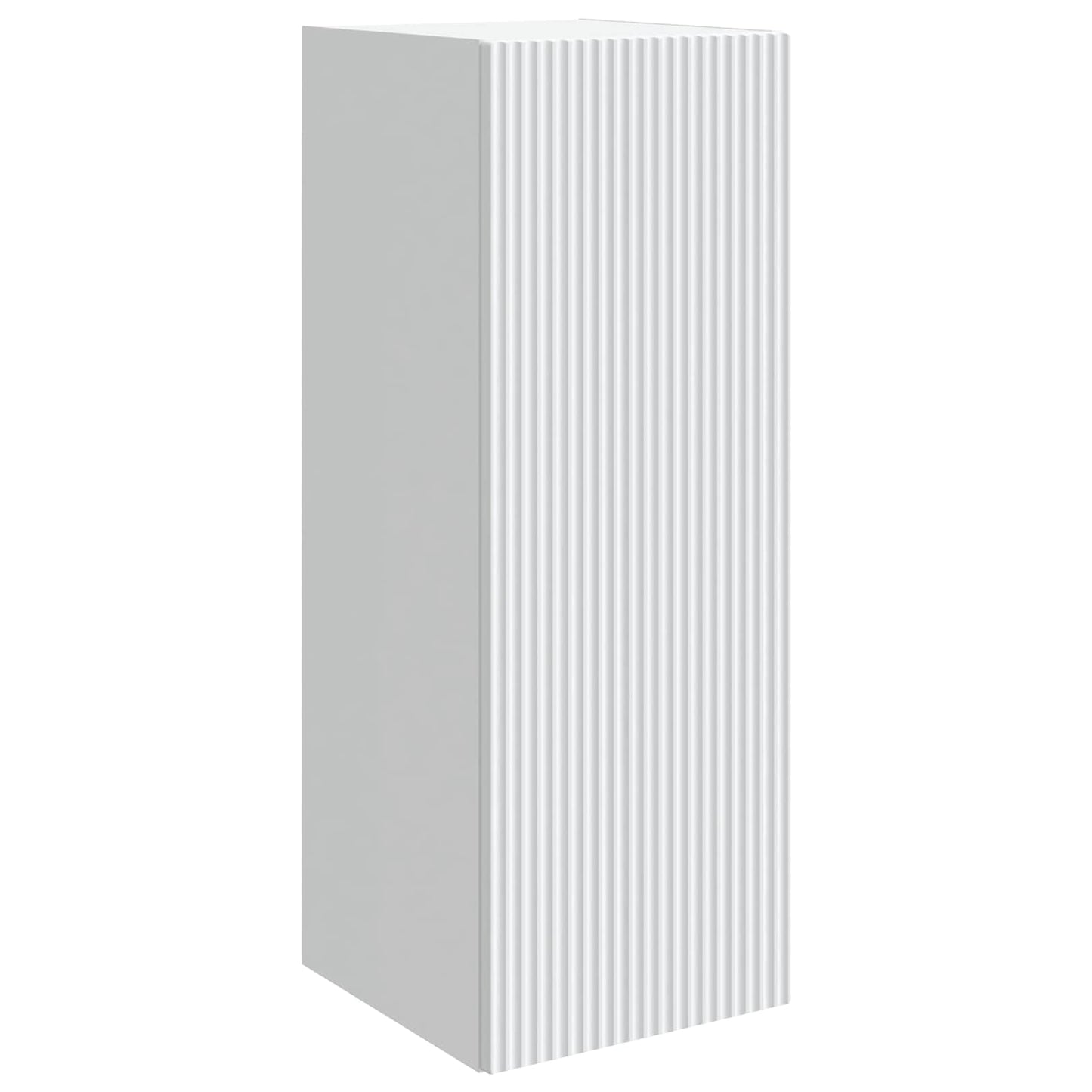 Wandkast Wit 33 x 34,5 x 90 cm Bewerkt hout