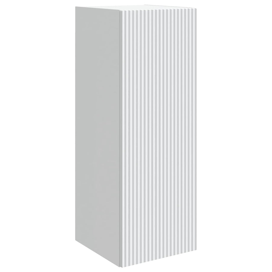 Wandkast Wit 33 x 34,5 x 90 cm Bewerkt hout