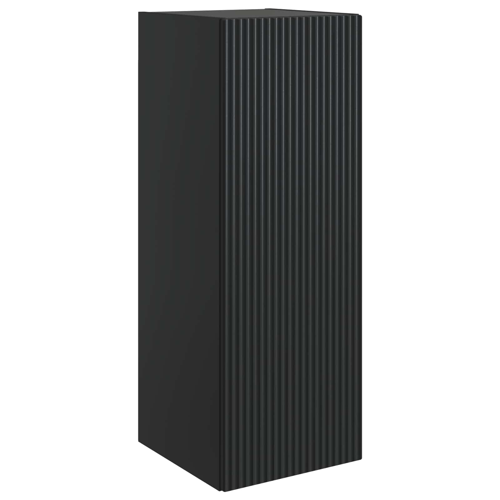 Wandkast Zwart 33 x 34,5 x 90 cm Bewerkt hout