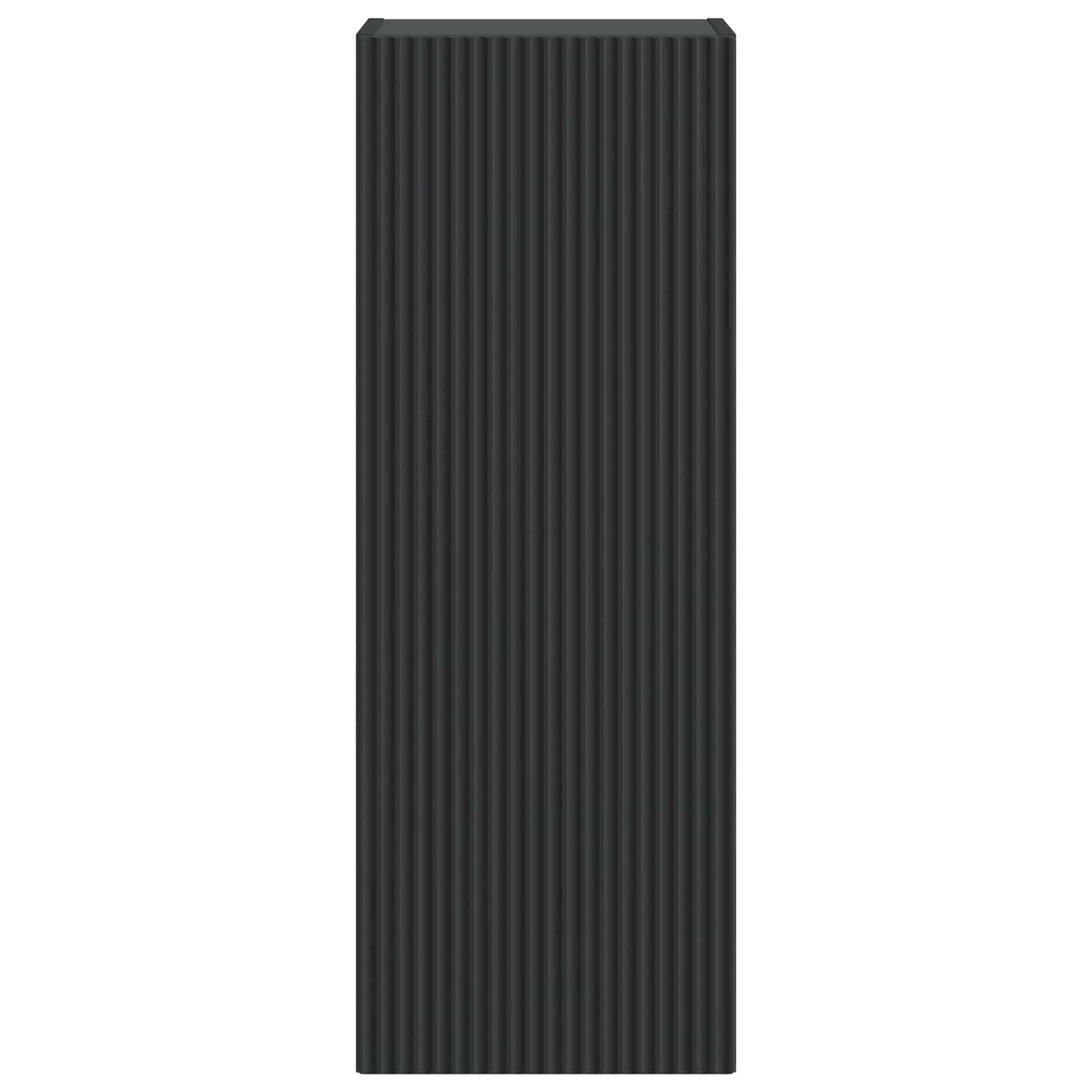 Wandkast Zwart 33 x 34,5 x 90 cm Bewerkt hout