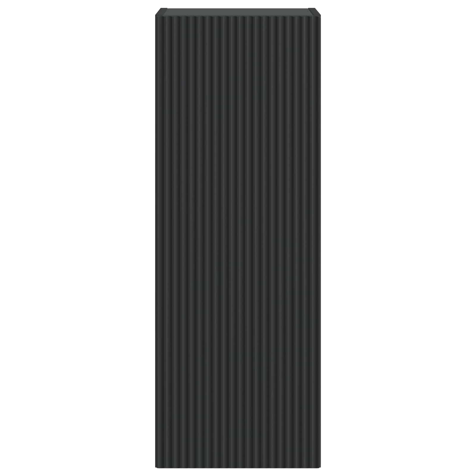 Wandkast Zwart 33 x 34,5 x 90 cm Bewerkt hout