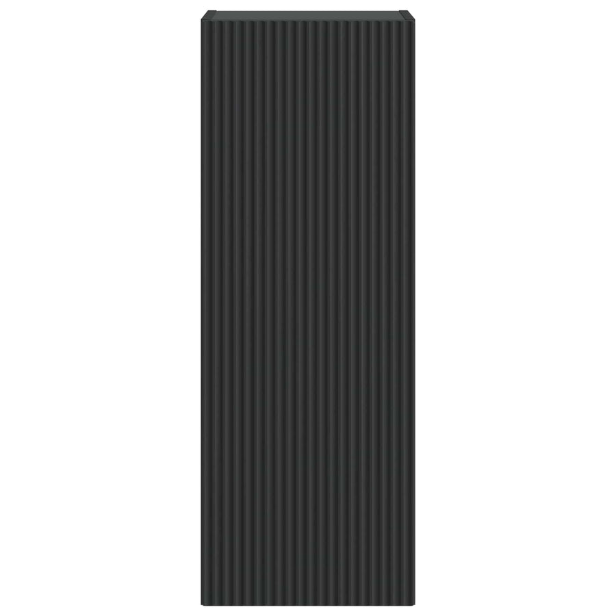 Wandkast Zwart 33 x 34,5 x 90 cm Bewerkt hout