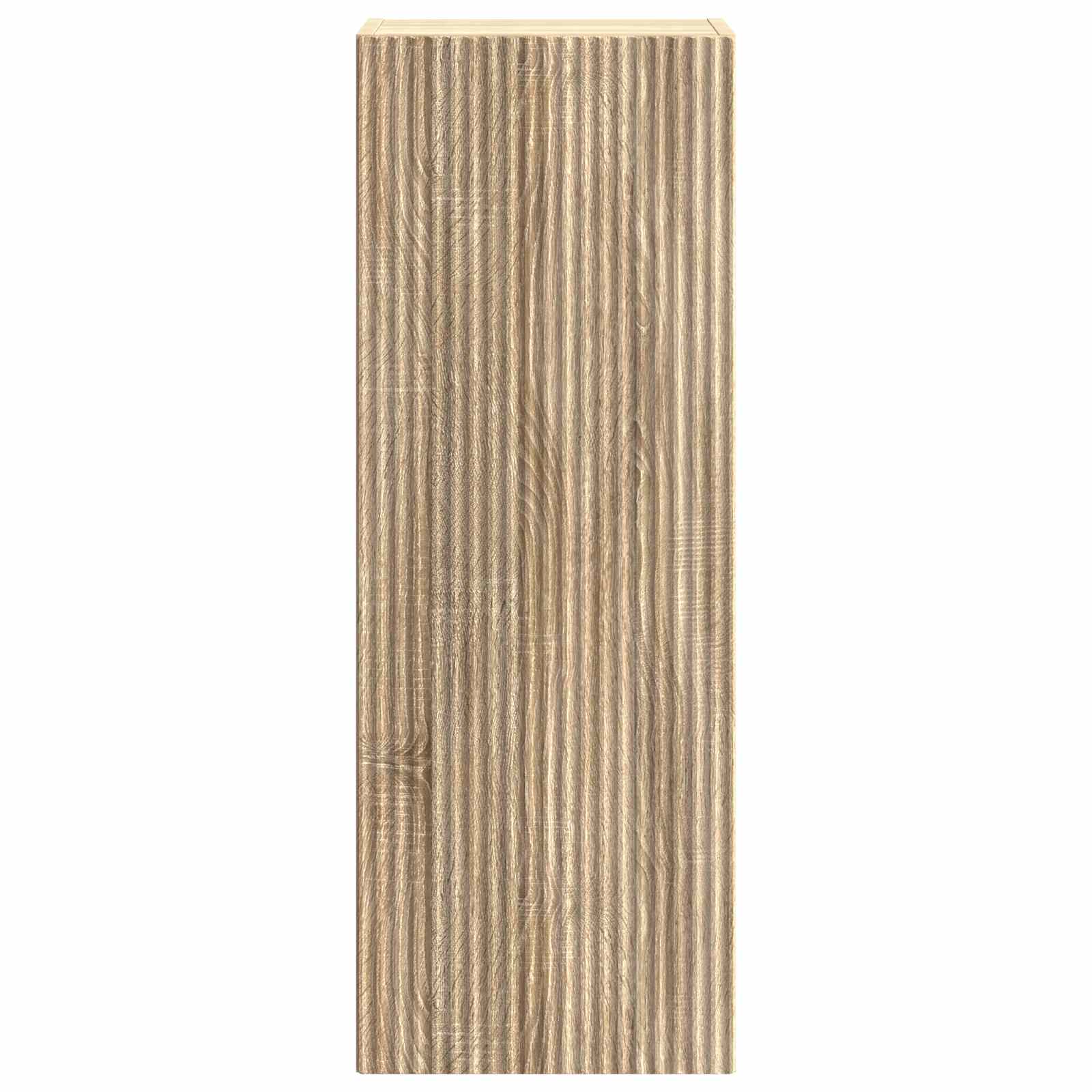 Wandkast Sonoma Eiken 33 x 34,5 x 90 cm Bewerkt hout