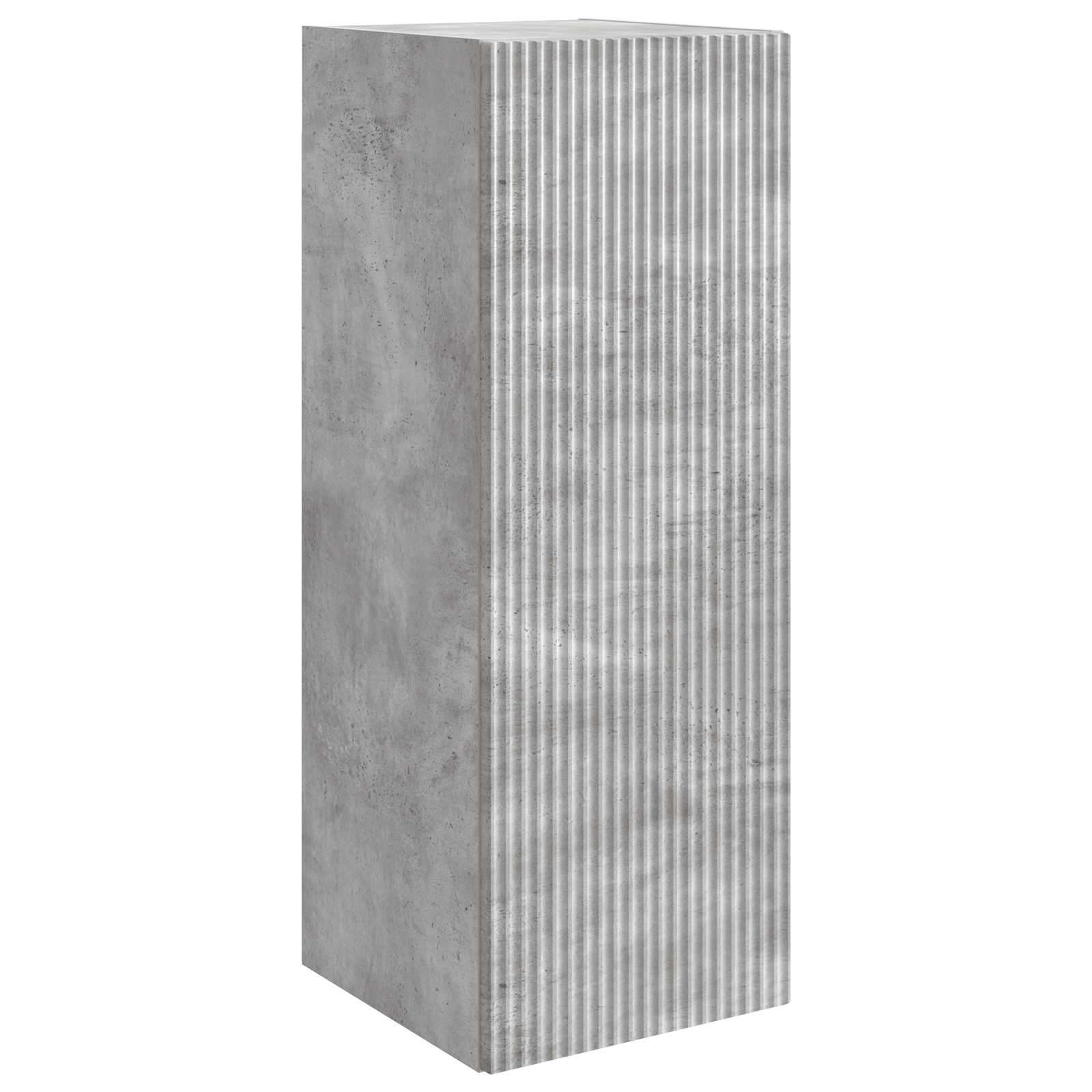Wandkast Betongrijs 33 x 34,5 x 90 cm Bewerkt hout
