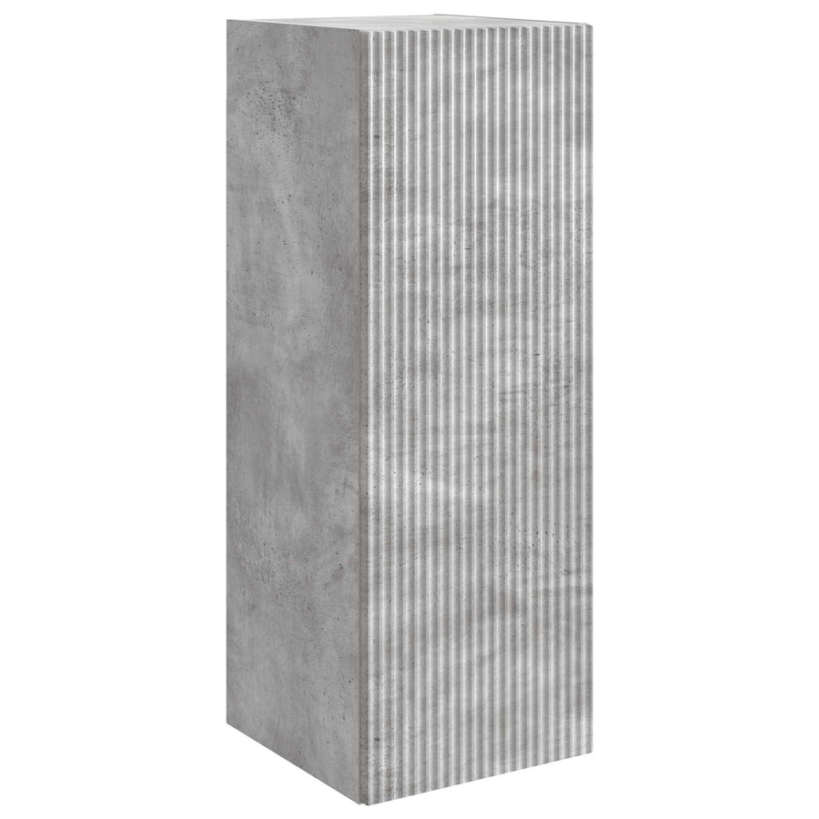 Wandkast Betongrijs 33 x 34,5 x 90 cm Bewerkt hout