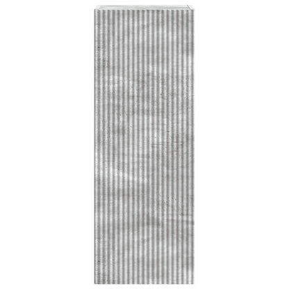 Wandkast Betongrijs 33 x 34,5 x 90 cm Bewerkt hout