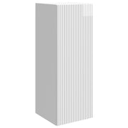 Wandkast 33x34,5x90 cm hoogglans wit bewerkt hout