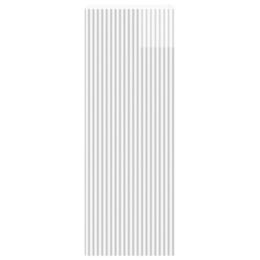 Wandkast Hoogglans Wit 33 x 34,5 x 90 cm Bewerkt hout