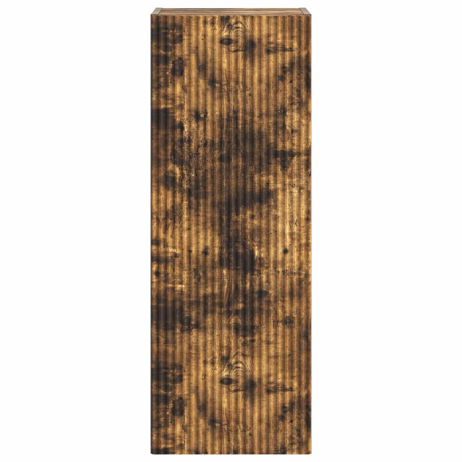 Wandkast Gerookt eiken 33 x 34,5 x 90 cm Bewerkt hout