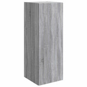 Wandkast 90 cm grijs bewerkt hout