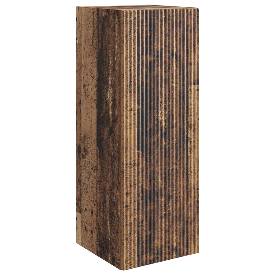 Wandkast Oud hout 33 x 34,5 x 90 cm Bewerkt hout