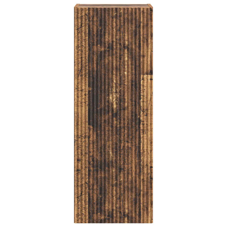 Wandkast Oud hout 33 x 34,5 x 90 cm Bewerkt hout