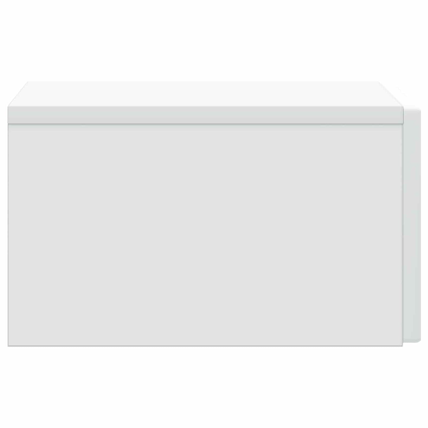 Wandbeugel Bedkast met lade Wit 33 x 34,5 x 20 cm Bewerkt hout
