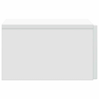 Wandbeugel Bedkast met lade Wit 33 x 34,5 x 20 cm Bewerkt hout