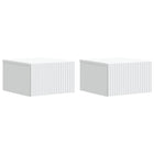Wall Bracket Wall Bed 2 pcs White 33 x 34.5 x 20 cm Engineered wood