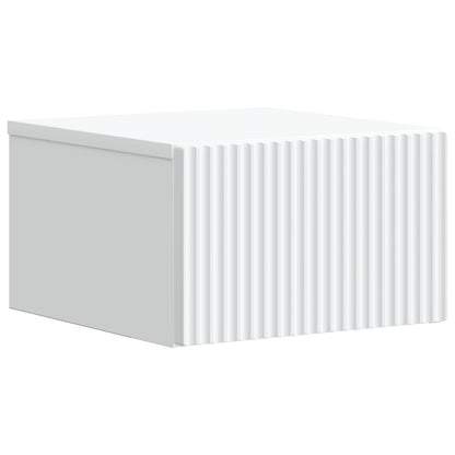 Wandbeugel Bedkast 2 pcs Wit 33 x 34,5 x 20 cm Bewerkt hout