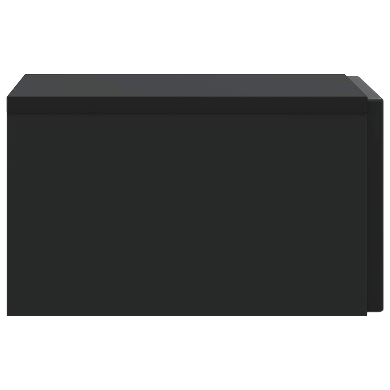 Wandbeugel Bedkast Zwart 33 x 34,5 x 20 cm Bewerkt hout