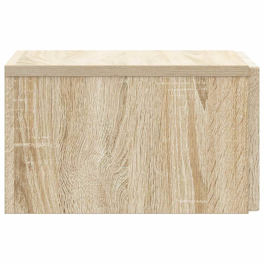 Wandbeugel Bedkast Sonoma Eiken 33 x 34,5 x 20 cm Bewerkt hout