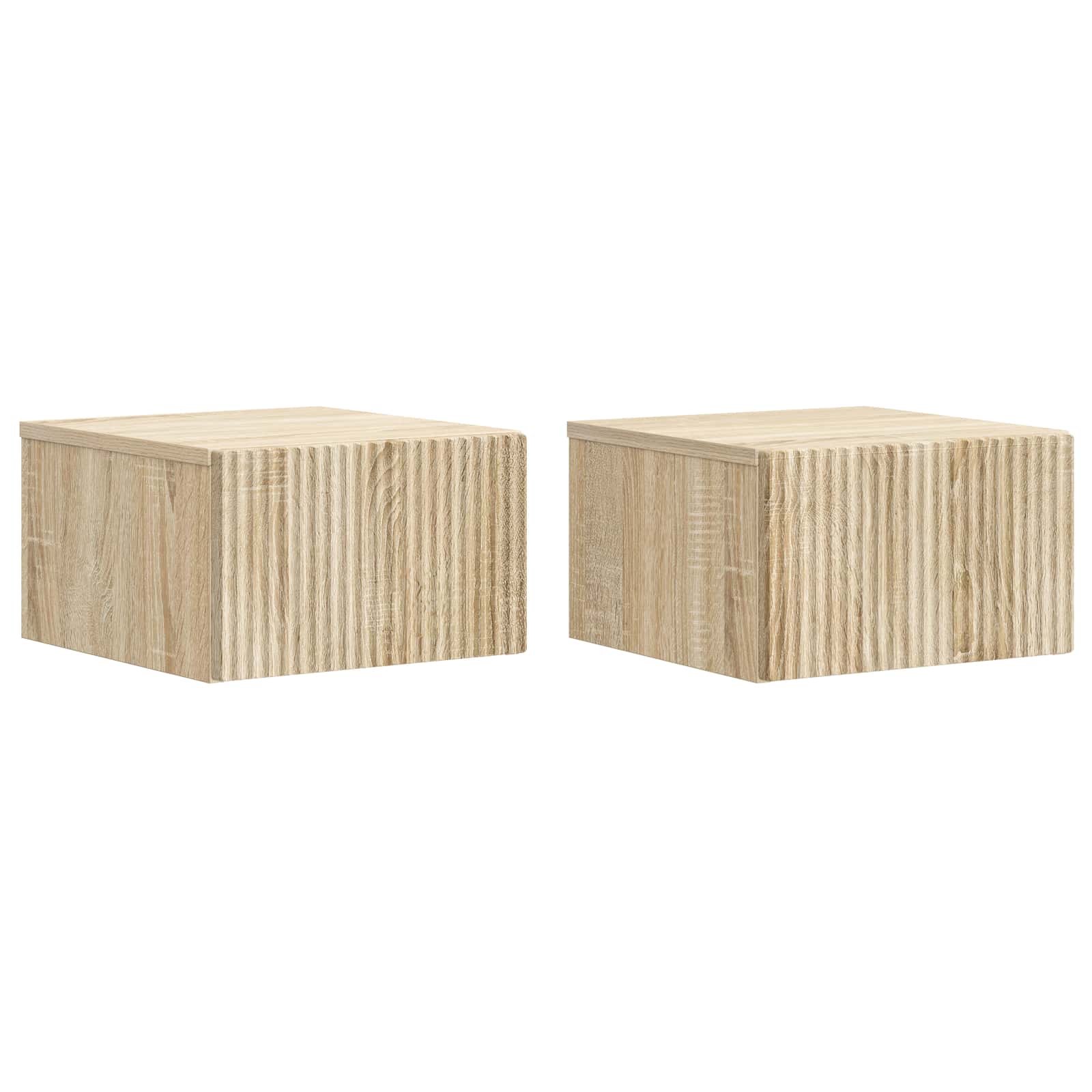 Wandbeugel Bedkast 2 pcs Sonoma Eiken 33 x 34,5 x 20 cm